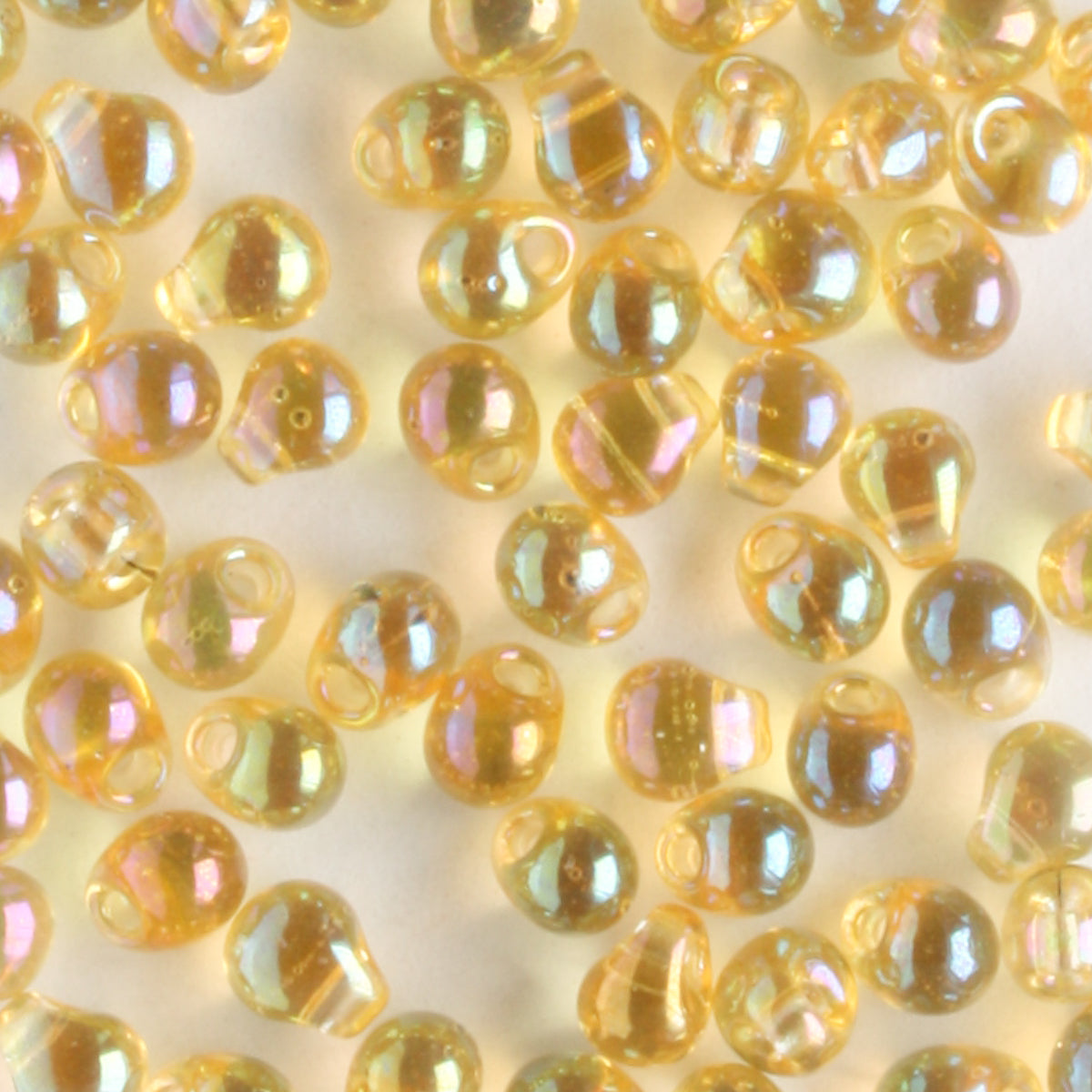 Fringe Bead, Amber Yellow - 10 grams