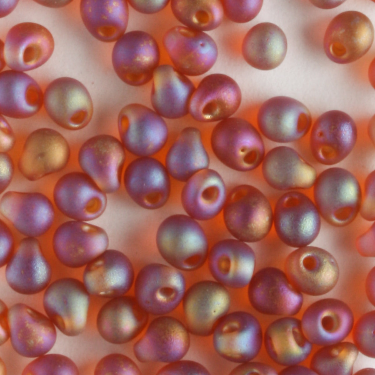 Fringe Bead, Dark Amber Yellow - 5 grams