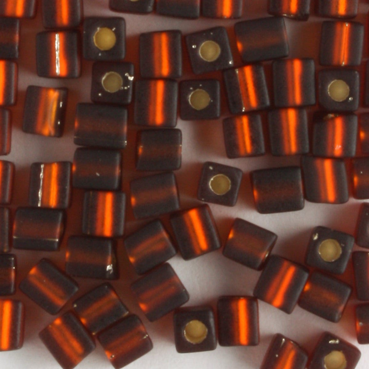 3mm Cube, Silver Lined Dark Topaz - 10 grams