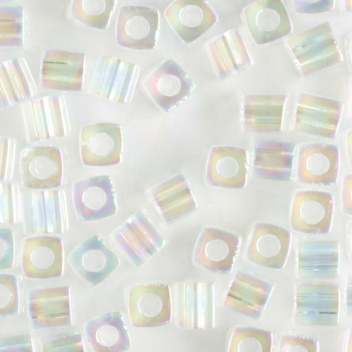 3mm Cube, Crystal AB - 10 grams