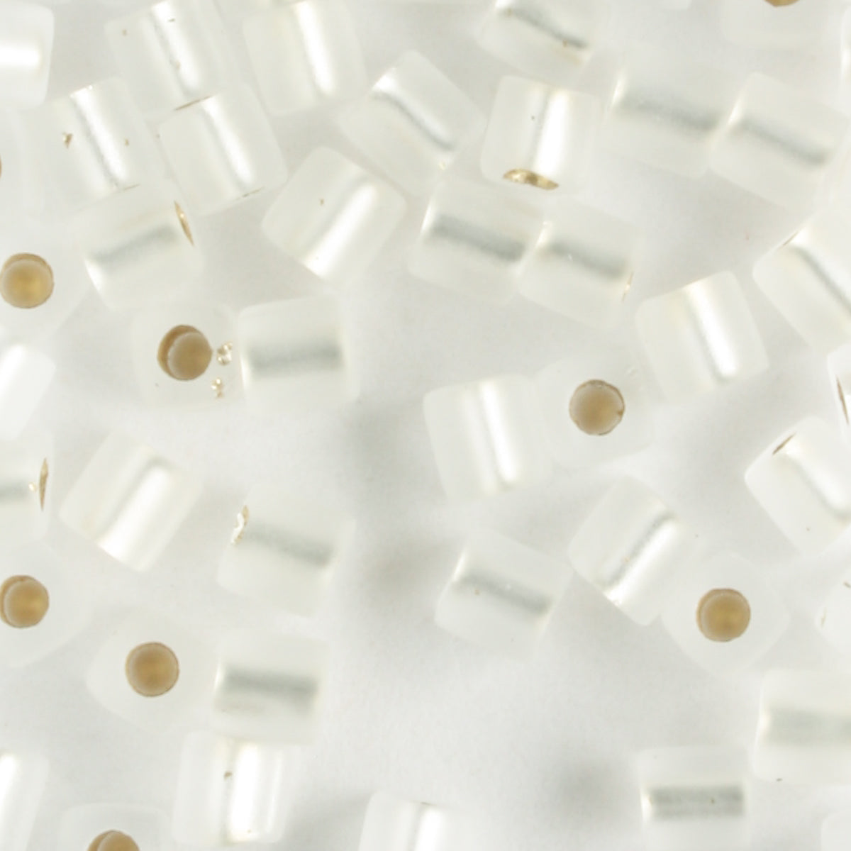 3mm Cube, Matte Silver Lined Crystal - 10 grams