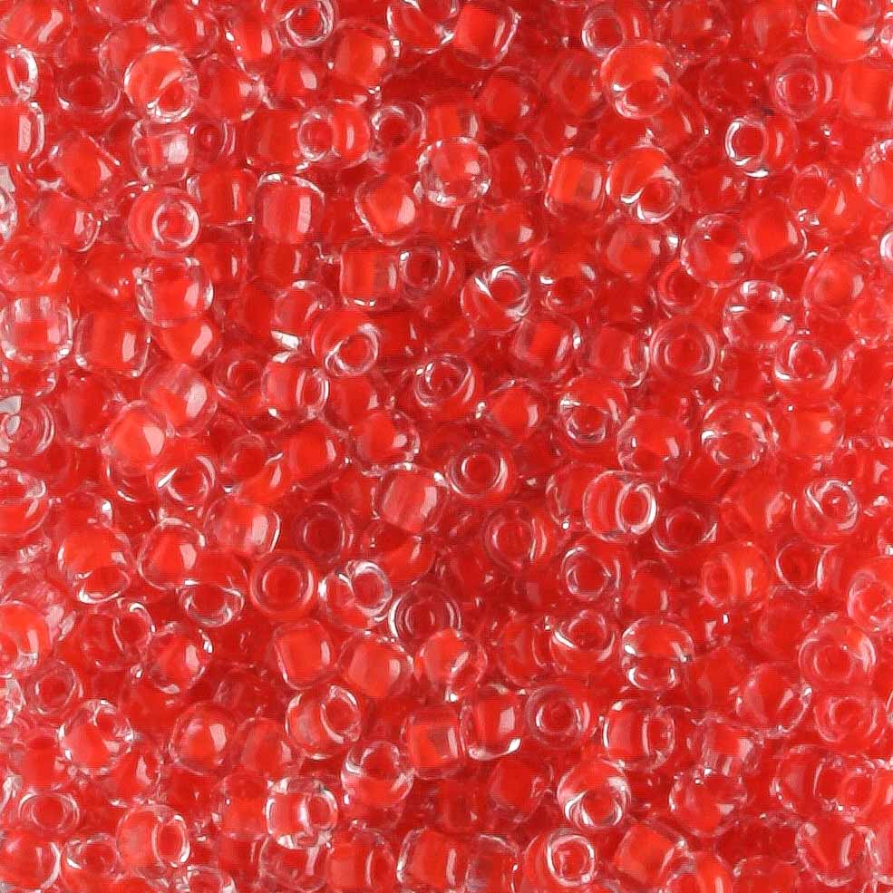 11/0 Lined Red - 10 grams