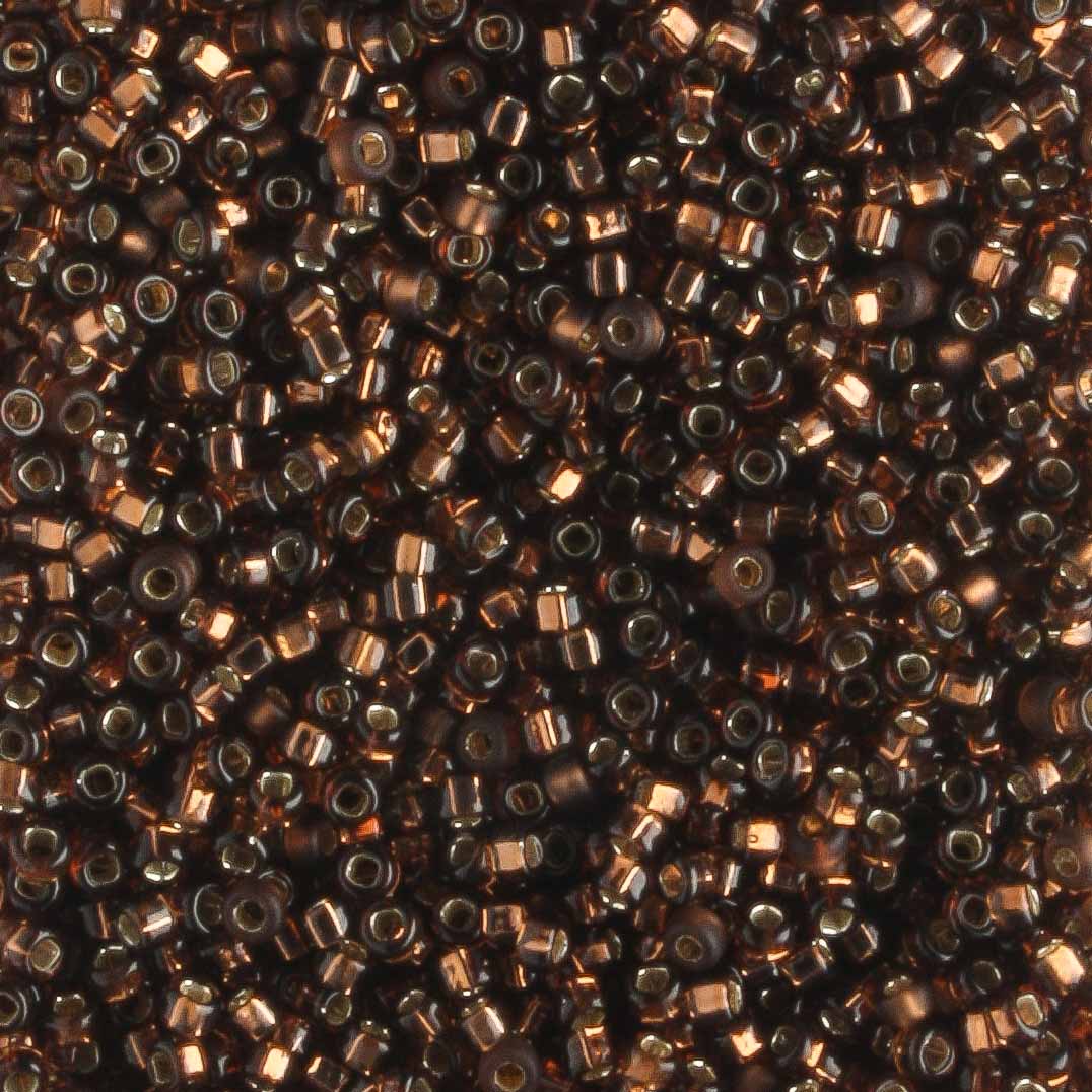 15/0 Silver Lined Brown - 5 grams