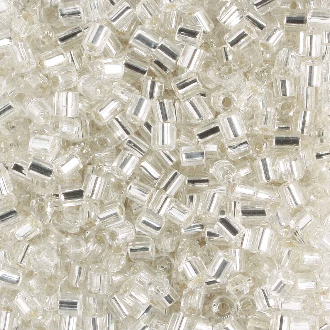 11/0 Hex Silver Lined Clear - 10 grams