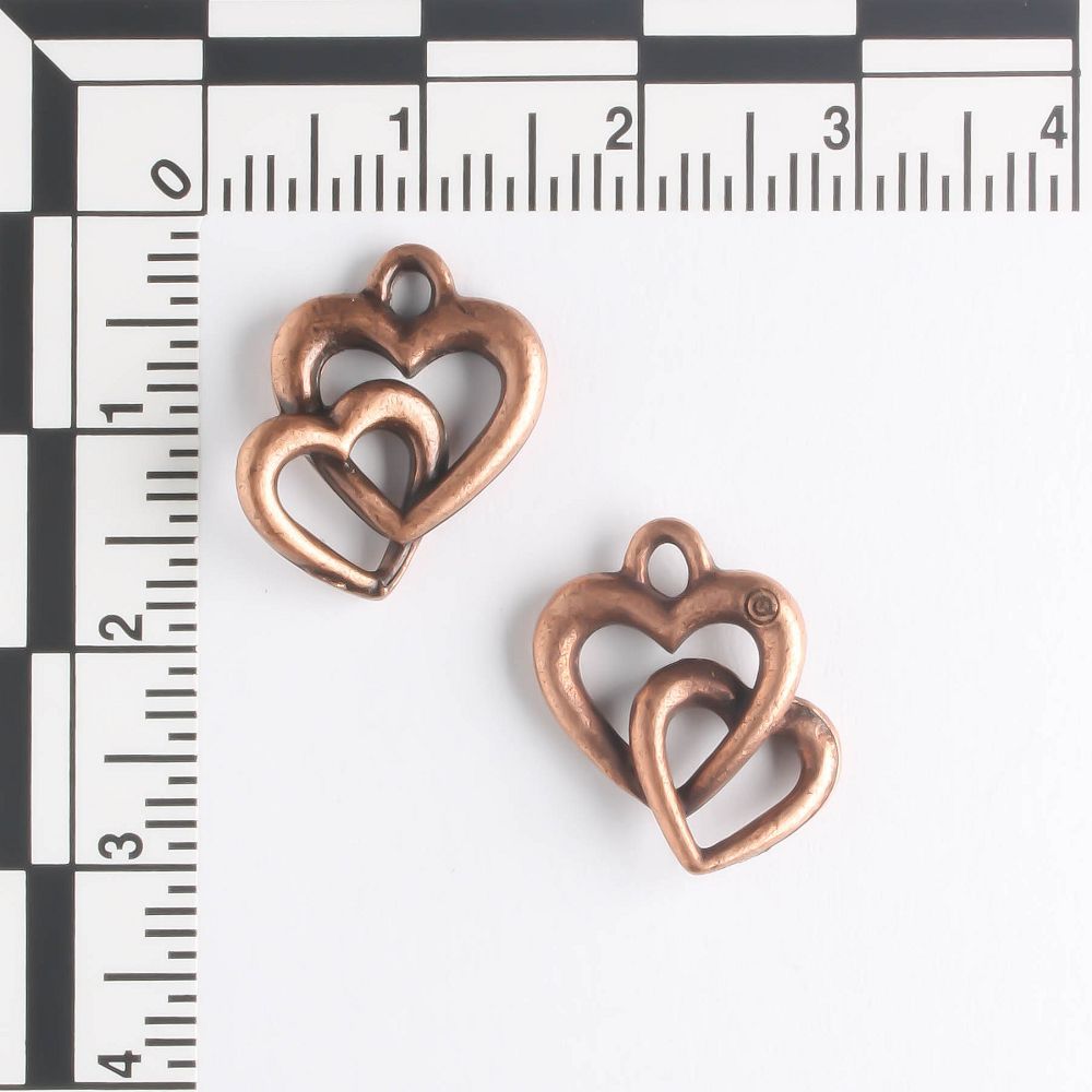 Charm - Double Heart