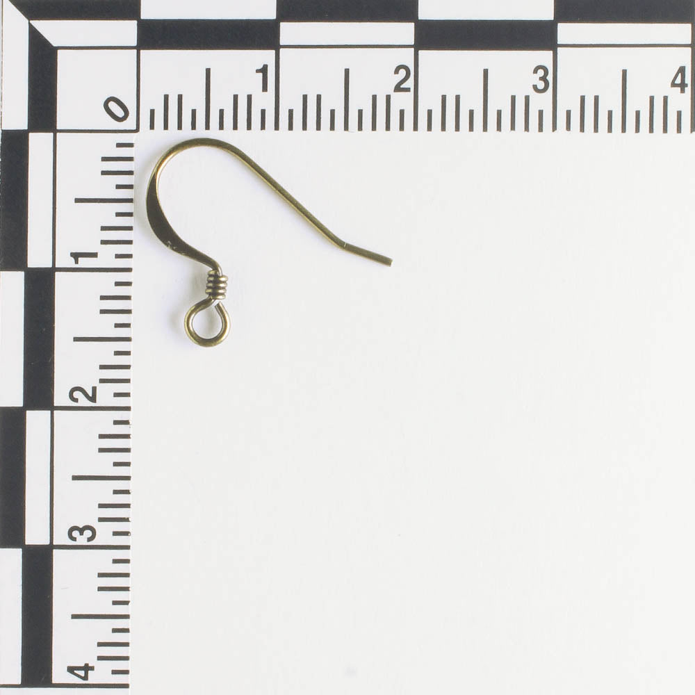 Earring, Antique Brass - 5 Pair