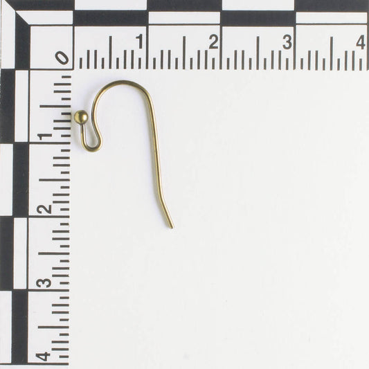 Earring, Antique Brass - 5 pair