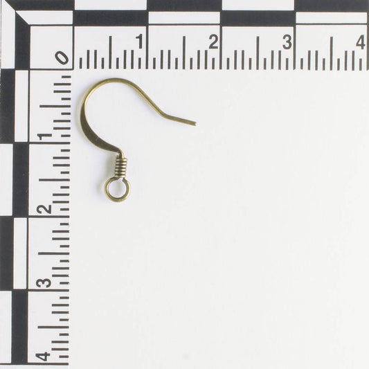 Earring, Antique Brass - 5 pair