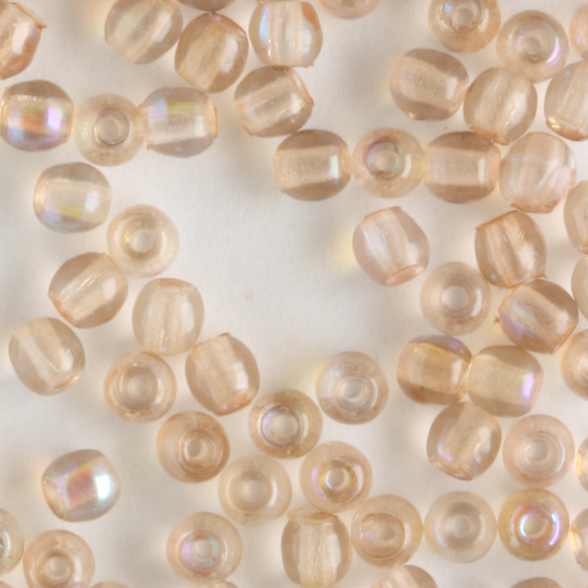 3mm Druk Light Rose AB - 100 beads