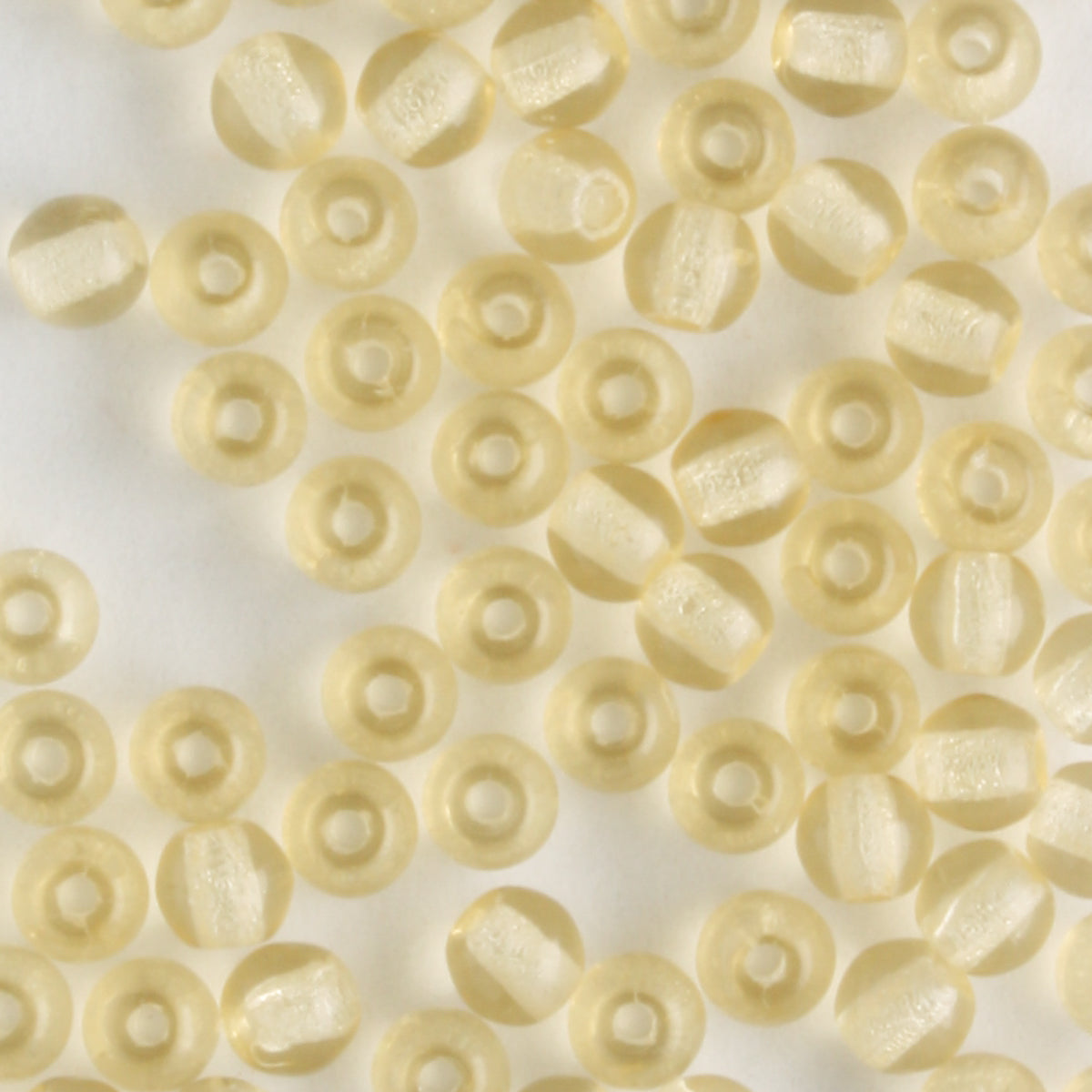 3mm Druk Light Amber - 100 beads