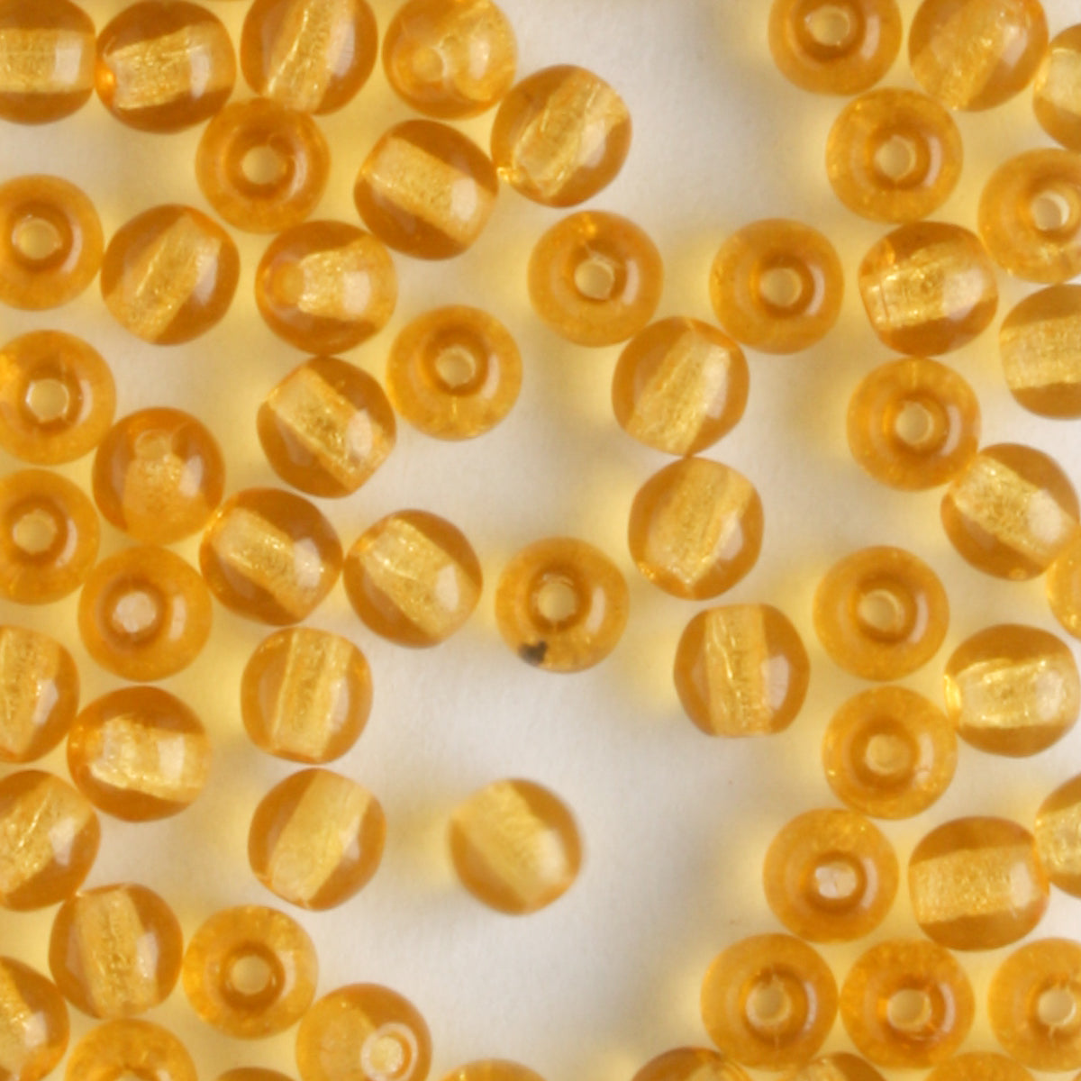 3mm Druk Topaz - 100 beads