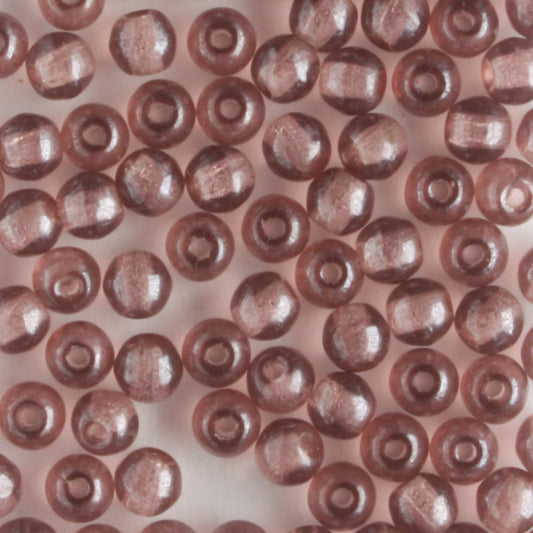 3mm Druk Amethyst - 100 beads