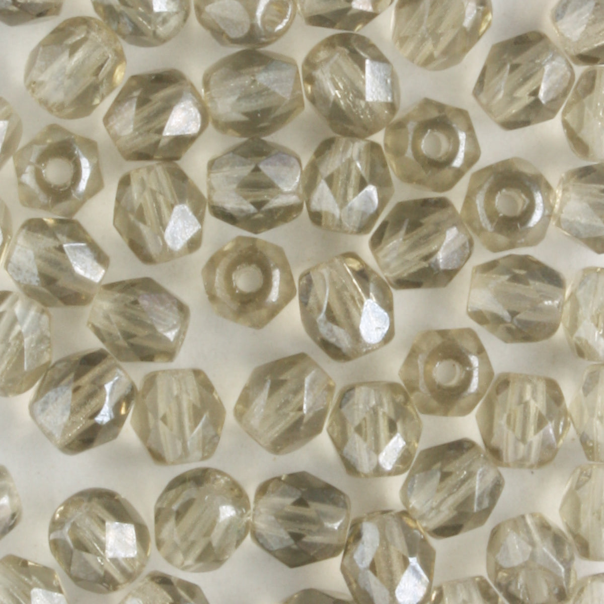 4mm Round Fire Polish Black Diamond Luster