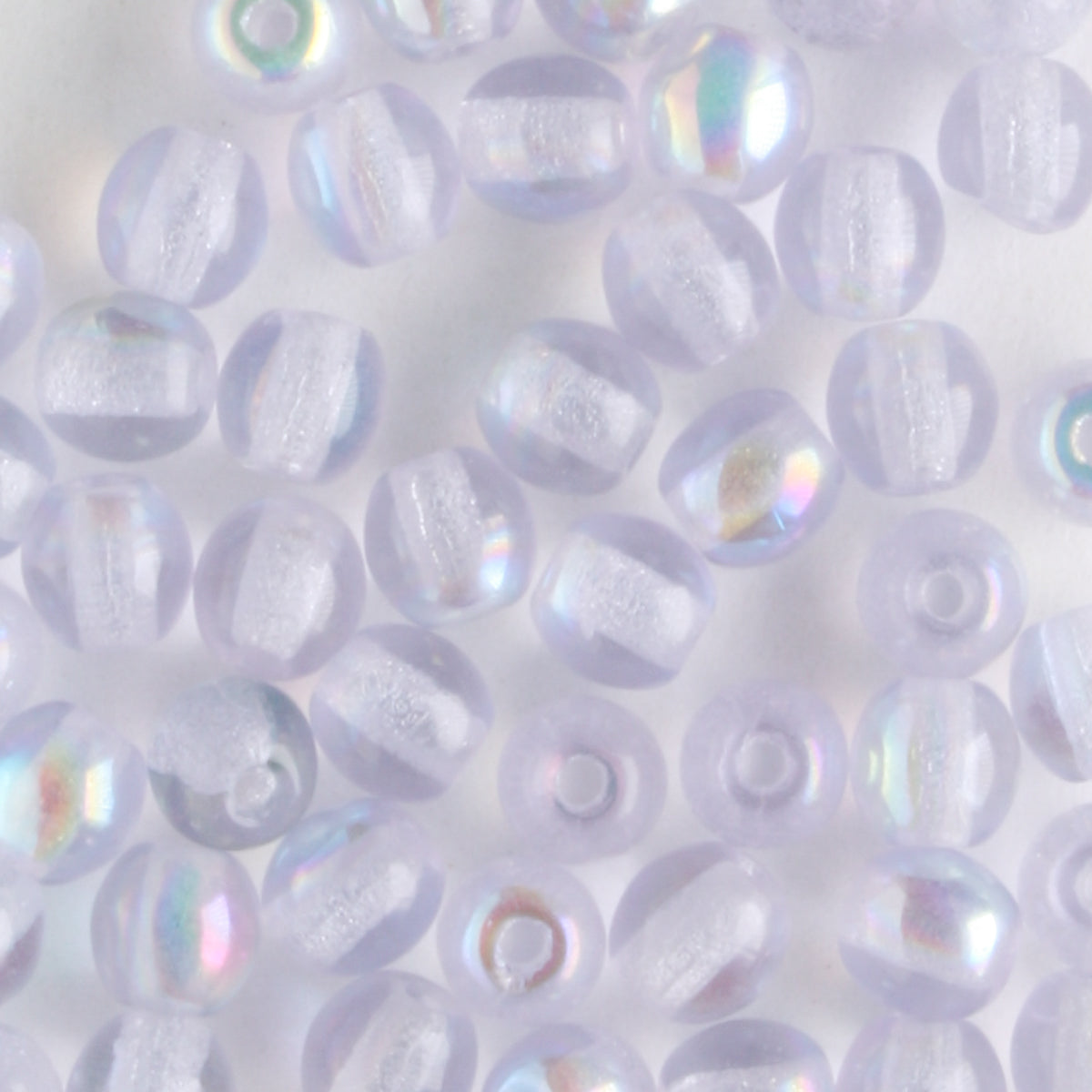 4mm Druk Alexandria AB - 100 beads