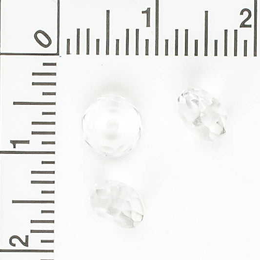 3x6mm Rondelle Clear - 50 beads