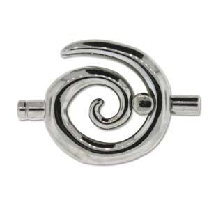 Swirl Clasp, Black Oxide