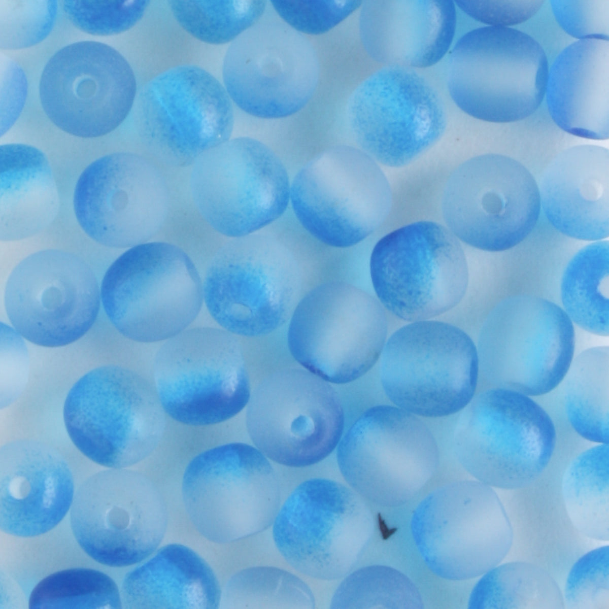 4mm Druk Evelina Blue - 100 beads