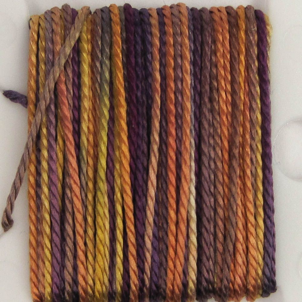 Hand Dyed Shiny Silk Yarn - 6 Yard Bobbin