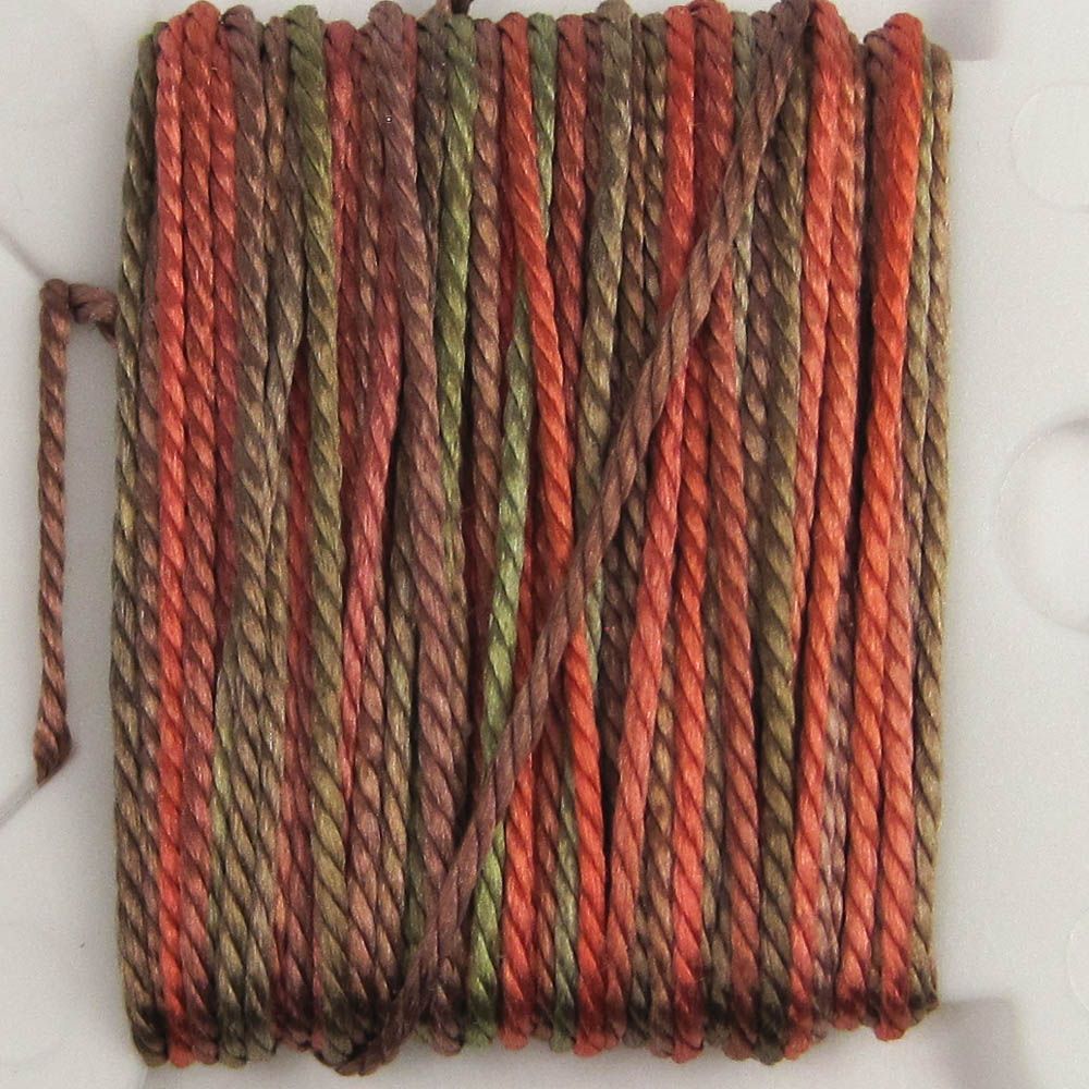 Hand Dyed Shiny Silk Yarn - 6 Yard Bobbin