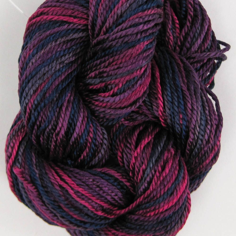 Hand Dyed Shiny Silk Yarn - 36 Yard Skein