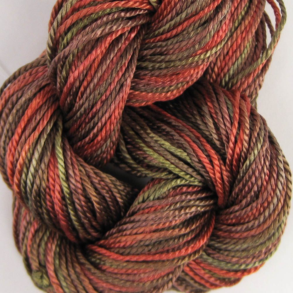 Hand Dyed Shiny Silk Yarn - 36 Yard Skein