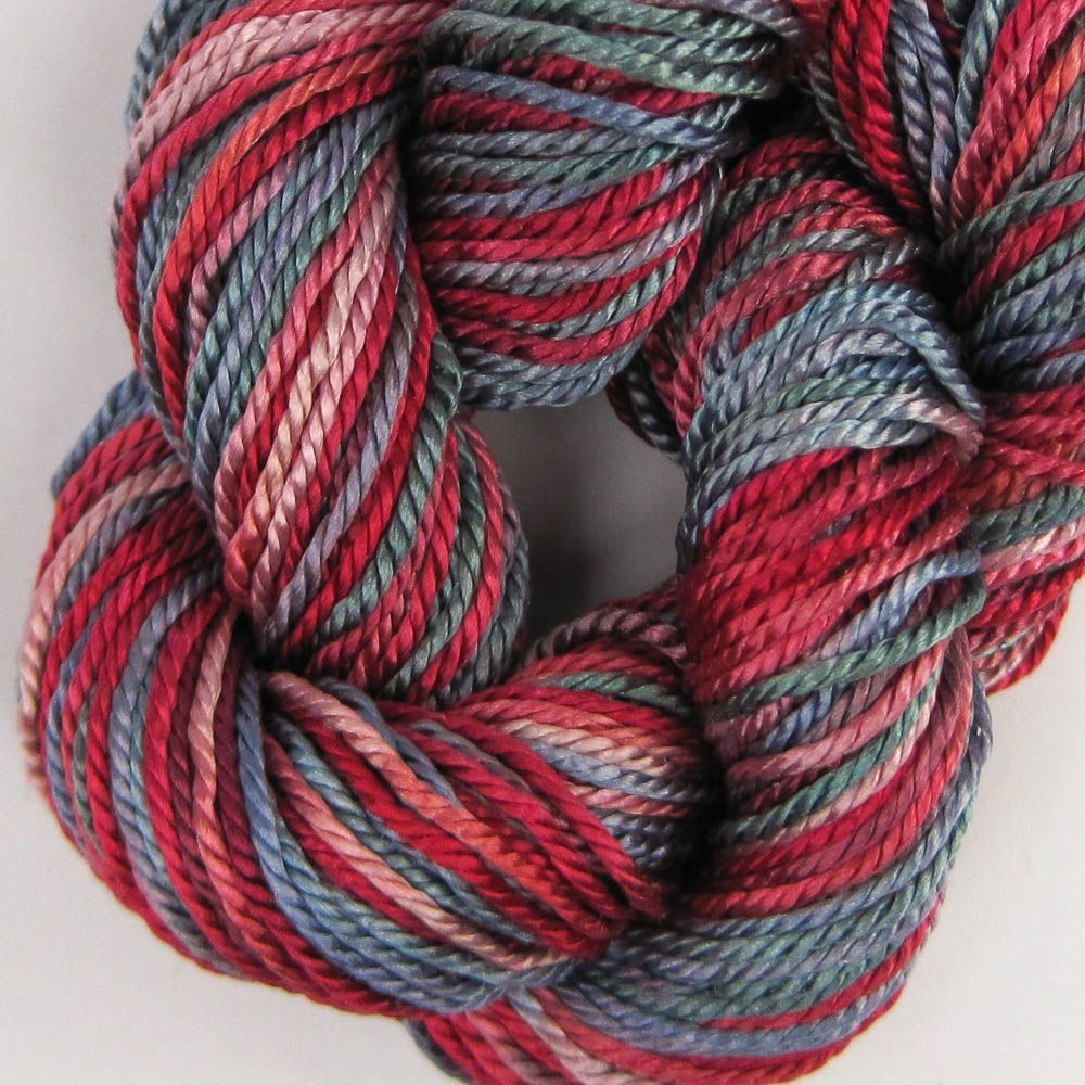 Hand Dyed Shiny Silk Yarn - 36 Yard Skein