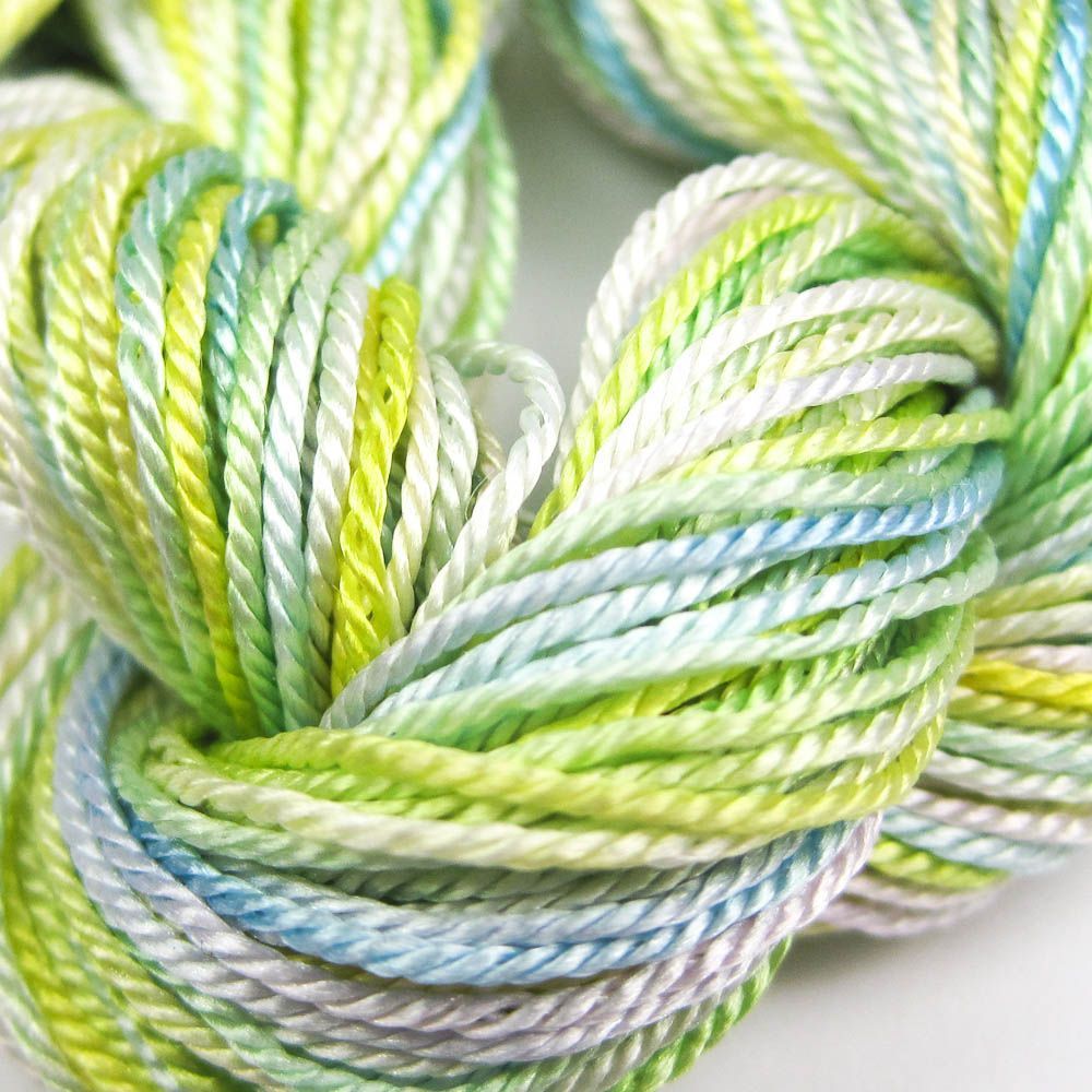 Hand Dyed Shiny Silk Yarn - 36 Yard Skein