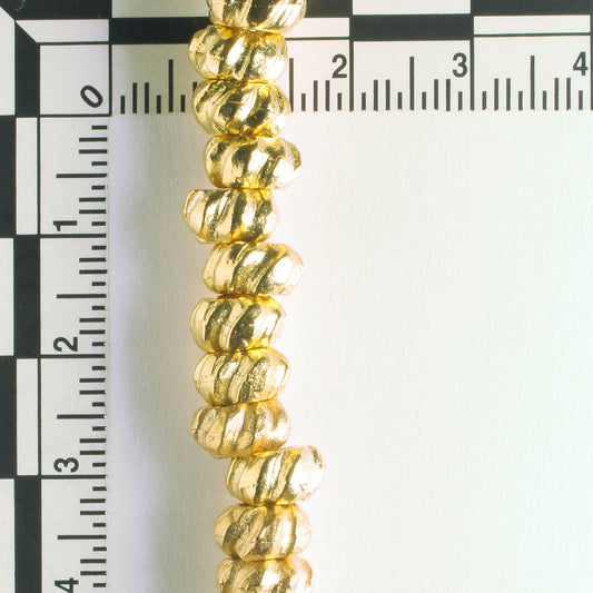 Pewter Beads, Gold Plated - 8 " Stand