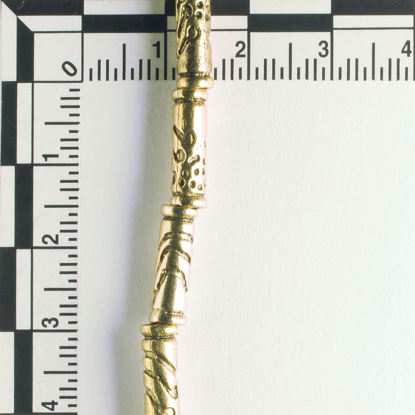 Pewter Beads, Gold Plated - 8 Strand