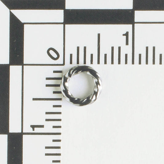 Jumpring Gunmetal Twisted - qty 100