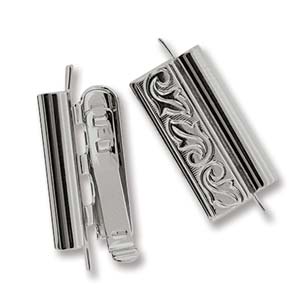 Beadslide Clasp Silver 18mm