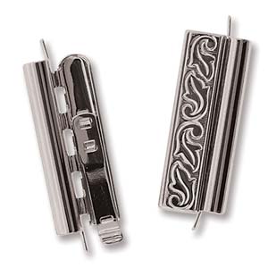 Beadslide Clasp Silver 24mm