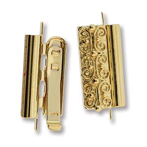 Beadslide Clasp Gold 18mm