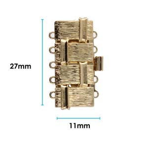 5 Strand Clasp Gold