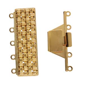 5 Strand Clasp Gold