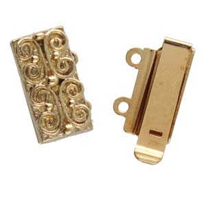 2 Strand Clasp Gold