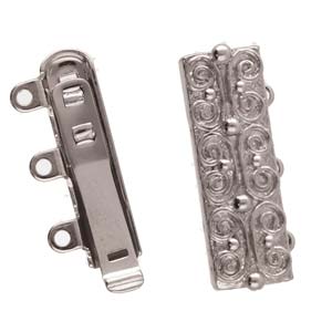 3 Strand Clasp Silver