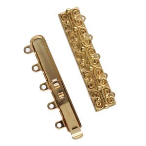 5 Strand Clasp Gold