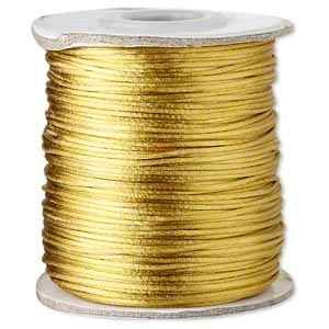 1mm Satin Cord - Antigue Gold - yard