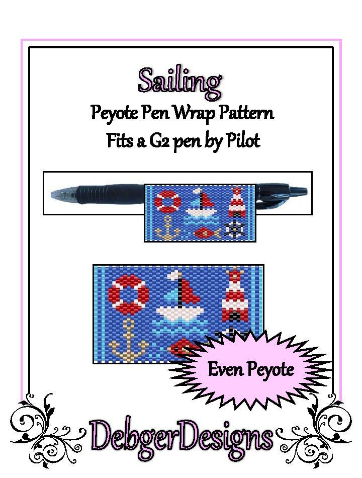 Sailing Pen Wrap Pattern - PDF