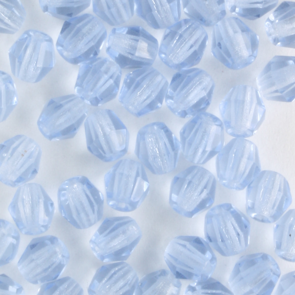 4mm Mushroom Fire Polish Sapphire Blue - 100 beads