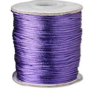 1mm Satin Cord - Purple - yard