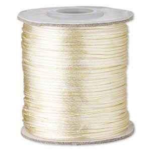 1mm Satin Cord - Light Beige - yard