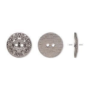 Button 12.5mm Gunmetal
