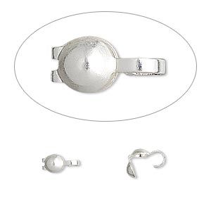 Beadtip, Silver - qty 20
