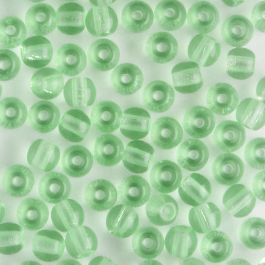 3mm Druk Light Green - 100 beads