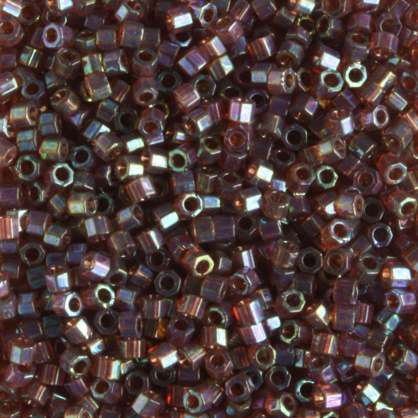 DBH0122 Transparent Luster Rainbow Brown