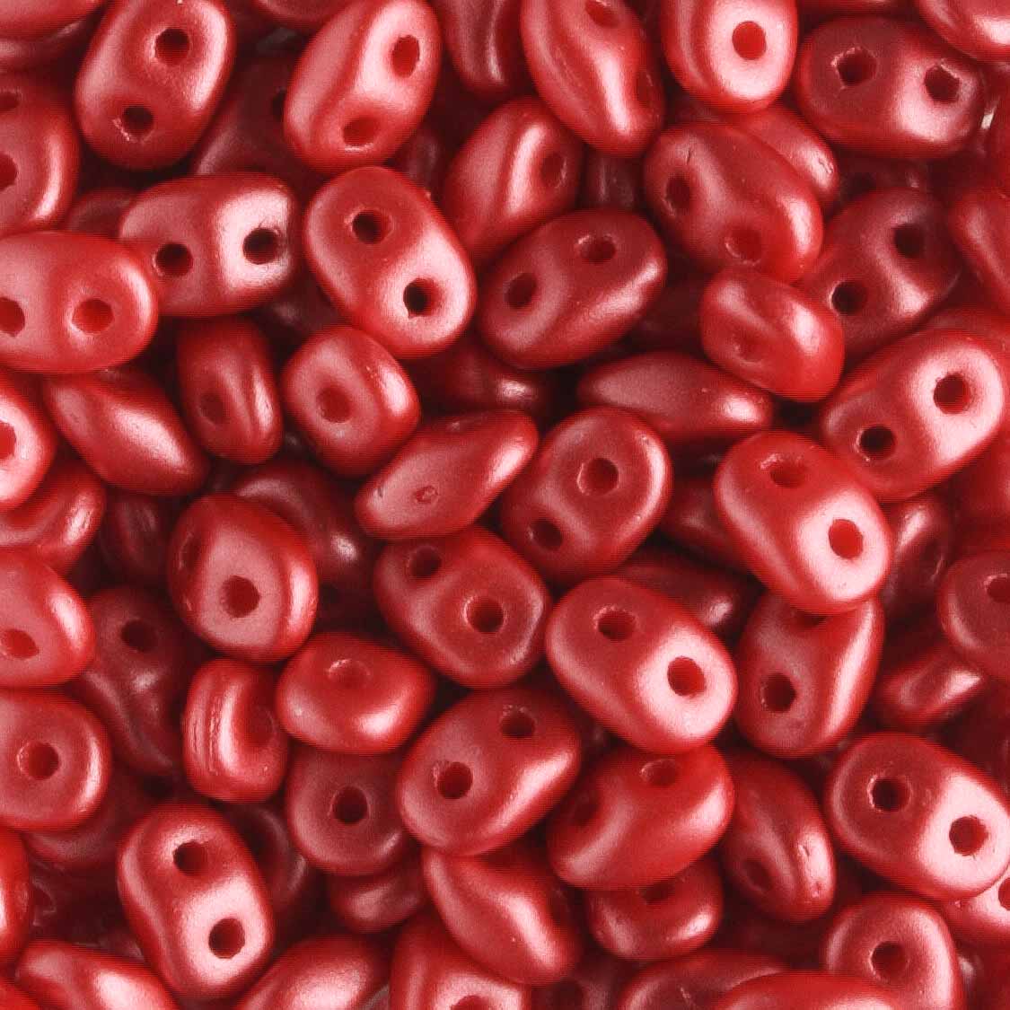 Superduo Pastel Dark Coral - 10 grams