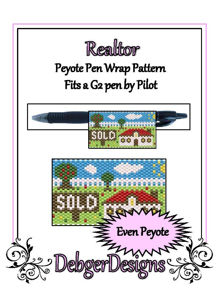 Realtor Pen Wrap Pattern - PDF