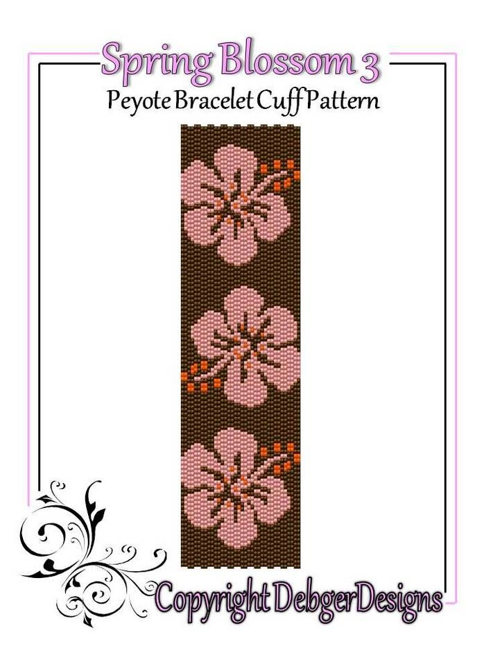 Spring Blossom 3 Bracelet Pattern - PDF